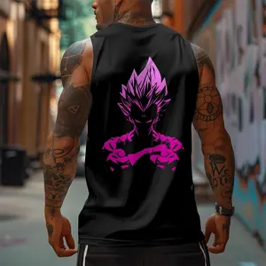 90s Graphic Sleeveless Tank Tops Men Vest Streetwear Outfits Men Vacation Outfits Sleeveless Shirt