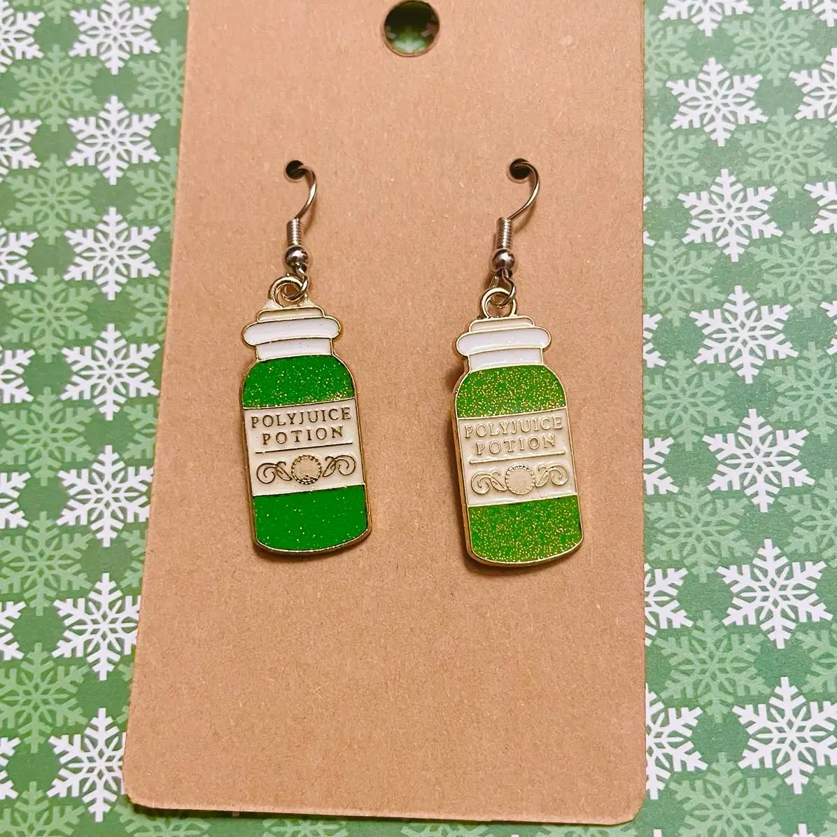 Harry Potter polyjuice hook earrings
