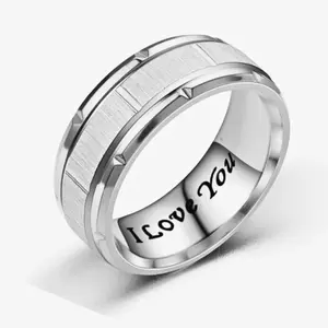 1pc Fashion Tungsten ring for men, perfect Jewelry gift for Holidays, modern and beautiful Wedding/Engagement ring