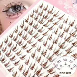 Natural Look Eyelash Extensions, Curl Individual False Eyelashes, Curl Cluster Lashes, Self Grafting Eyelash Extensions, Eye Makeup Enhancement False Eyelashes, Cosmetic