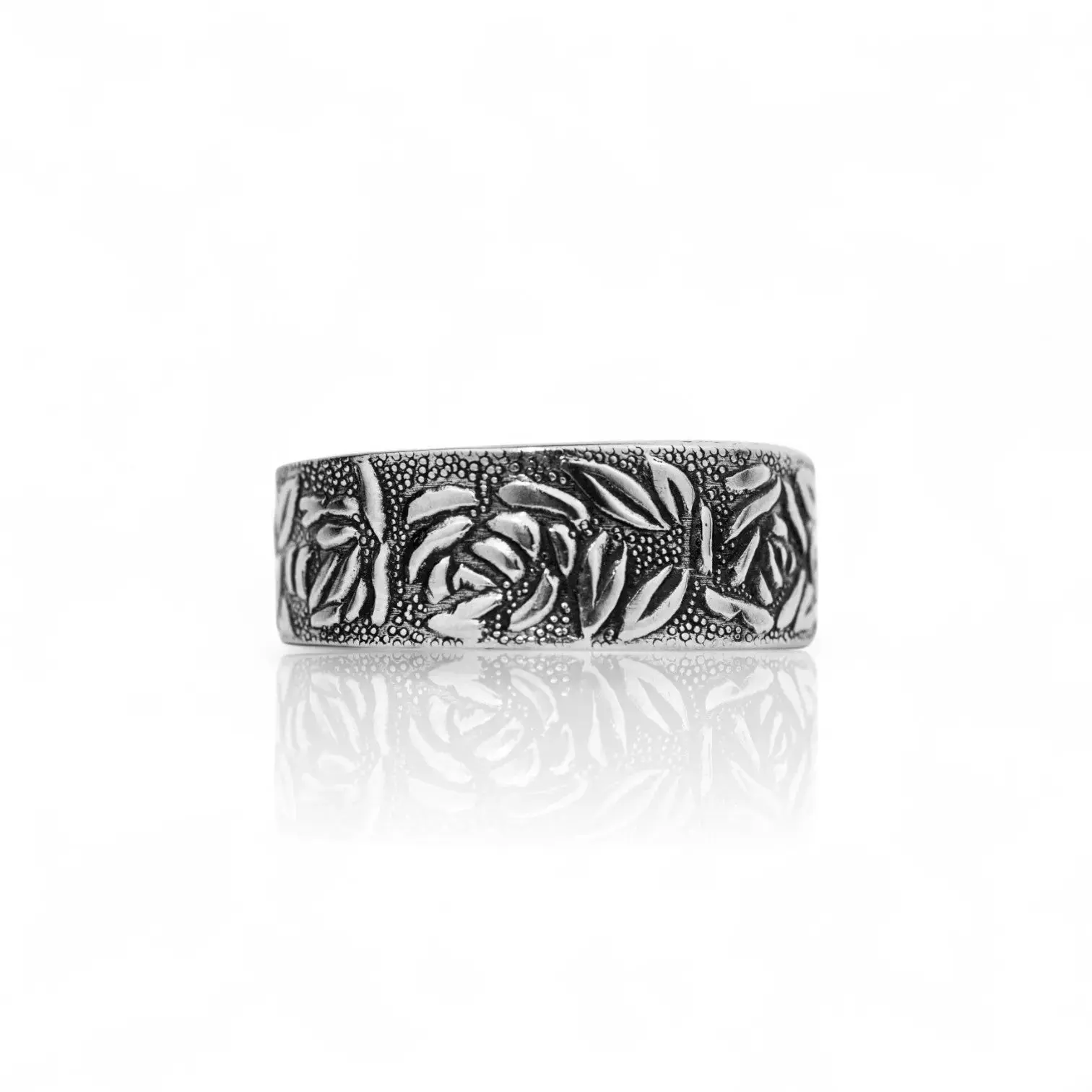 Thornbound - Handcrafted Stainless Steel Rose Spoon Ring