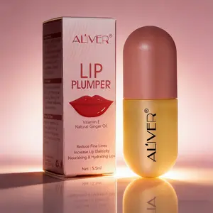 ALIVER Lip Enlarger Lotion, designed to address lip wrinkles, moisturizes the lips, creates a plump and charming pouty lip shape, achieves a glass-like lip effect, lip gloss, lip balm, lip care products, lip mask