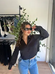 Cropped Button Up