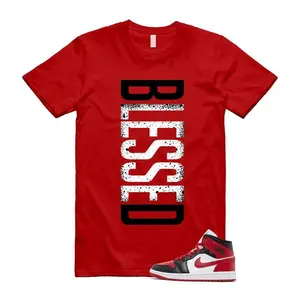 Unisex Short-Sleeve Basic Casual Print T-Shirt, Alternate Bred Toe Gym Red Black White Mid Design Match VERTBLS Top