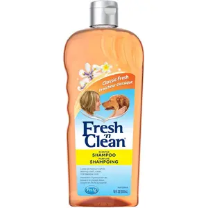 Pet-Ag Fresh ’n Clean Scented Shampoo, Classic Fresh Scent - 18 oz - Moisturizes with Vitamin E & Aloe Vera - Strengthens & Repairs Coats - Soap Free