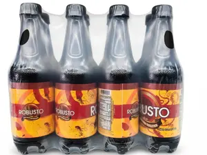 Robusto Energy Drink, 12-Pack 16 FL oz Sugar-Caramel Flavor Haitian Beverage, 150 Cal/Serving Chilled Sports Drink