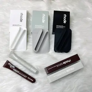 Cute Rhode Lip Gloss Holder MagSafe Case for iPhone 13 14 15 16 Pro Max Soft Silicone Aesthetic Phone Cover Trendy Girl Summer Style