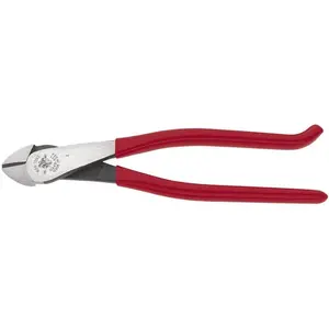 D248-9ST Diagonal Cutting Pliers, Made in USA, Ironworker's Diagonal Cutters with High Leverage Design, Works as Rebar Cutter and Rebar Bender, 9-Inch