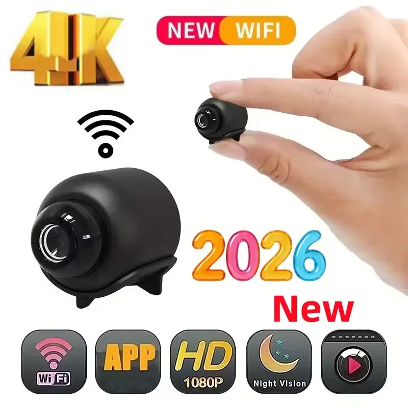 2026 New X5 Compact Camera - 1080P, Clear Night Vision, Lightweight Portable Premium Cam, Motion Detection, Wireless Surveillance Camera for Phone Connection, Plug-Powered Use, Memory Card Compatible, High-Quality Picture Capture,summervibes