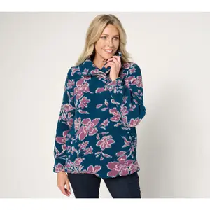 Cuddl Duds Sherpa Fleece 1/4 Zip Pullover