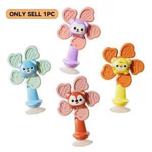 Suction Cup Spinner for Babies, Infant, Bath Toys for Babies, Novelty Spinning Toys for Airplane Travel, Restaurant, Calming Toys, Spinning Toy for Toddlers Sensory Activity Fidget, Educational Learning, Play
