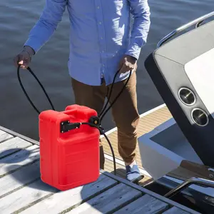 Portable 12L Marine Fuel Tank Set, High-Quality Durable Construction, Compatible with Outboard Engines and Automotive & Motorcycle Car Repair Assembly-Disassembly Tools