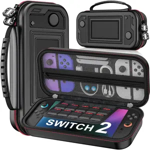 ESYWEN Switch 2 Case for Switch Game Compatible with Nintendo Switch 2 (2025) and Switch/OLED Console, Switch Carrying Case Hard Shell Protective for Nintendo Switch 2 Accessories