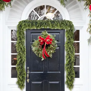 Mother’s Day gift: vibrant green faux cedar needles and vine stems, artificial yellow pine plant vines, suitable for hanging decorations indoors and outdoors—ideal for home, garden, porch, patio, and holiday decor.