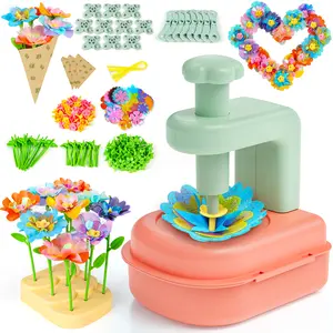 Flower Bouquet Craft Kit, DIY Arts and Crafts Toys for Kids Ages 4-8, Educational Flower-Making Activity Toy Set for Toddler and Kids, Birthday Gift for 4 5 6 7 8+ Year Old Girls and Boys