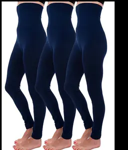 3 Pack Tummy Control High Waist Compression Leggings Warm Thick Brushed Full Length for Comfort and Support
