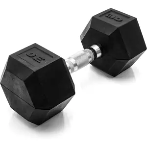 10-120lbs Coated Hex Dumbbell Single |   Multiple Options |   Solid Durable Weight |   Home Gym Fitness Enthusiasts