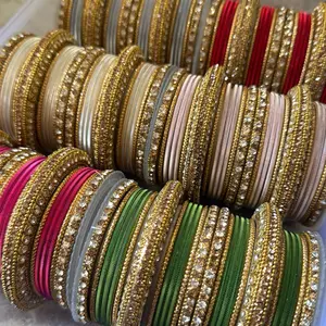 Elegant Golden Finish Metal Bangle Size 2.6 Set - 26-Piece Bulk Pack, Casual Trendy Costume Jewelry Accessory for Collection