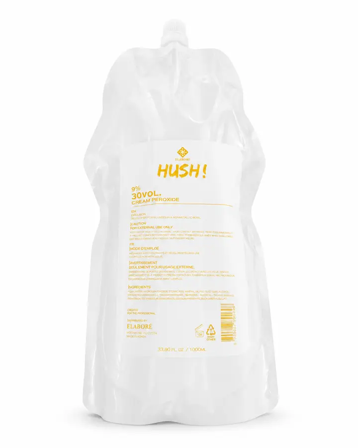 Elabore HUSH 30 Vol (9%) Cream Peroxide Developer 33.80  fl.oz / 1000 ml
