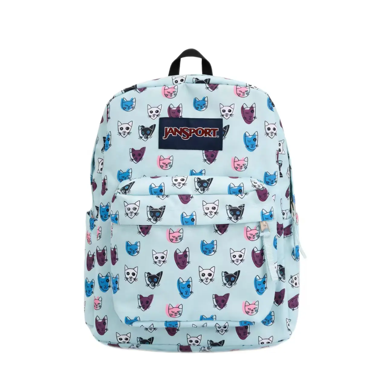 2026 JanSport 2026 Cool Student Backpack — large college backpack with vintage suede bottom and letter patches, large capacity, casual school daypack for teens