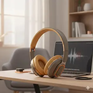 Wireless Gaming Headset Bluetooth 5.0 Ultra-Low Latency HiFi Sound Memory Foam Ear Cushions Detachable Mic Multi-Function Controls Compatible with PC Phone PS4 Esports Music All-in-One Gear