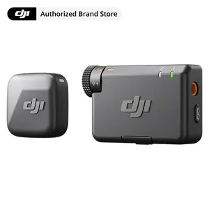 DJI Mic Mini (1TX+1RX) Wireless Lavalier Mic, works with iPhone/Android/Camera. Ultra-light, noise reduction, auto limiter, 400m range for Vlog & Live.