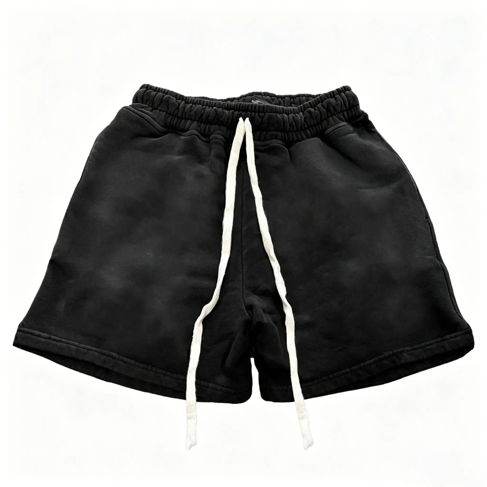 Sopula Studio Men's Casual Drawstring Men’s Shorts - Black Summer Bottoms, Cotton Shorts, Adjustable Shorts