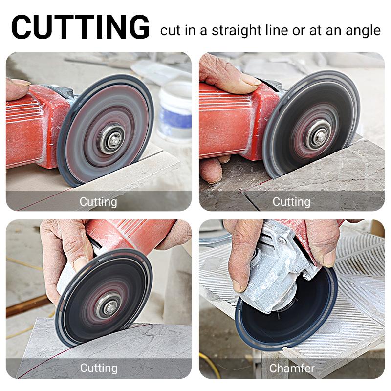 LOZLIN 4.5-Inch Multi-Material Diamond Cutting Discs for Angle Grinder, Ultra-Thin Dry Blades for Wood, Tile, Ceramic, Marble, Granite, Stone & Metal LOZLIN 4.5-Inch Multi-Material Diamond Cutting Discs for Angle Grinder, Ultra-Thin Dry Blades for Wood, Tile, Ceramic, Marble, Granite, Stone & Metal