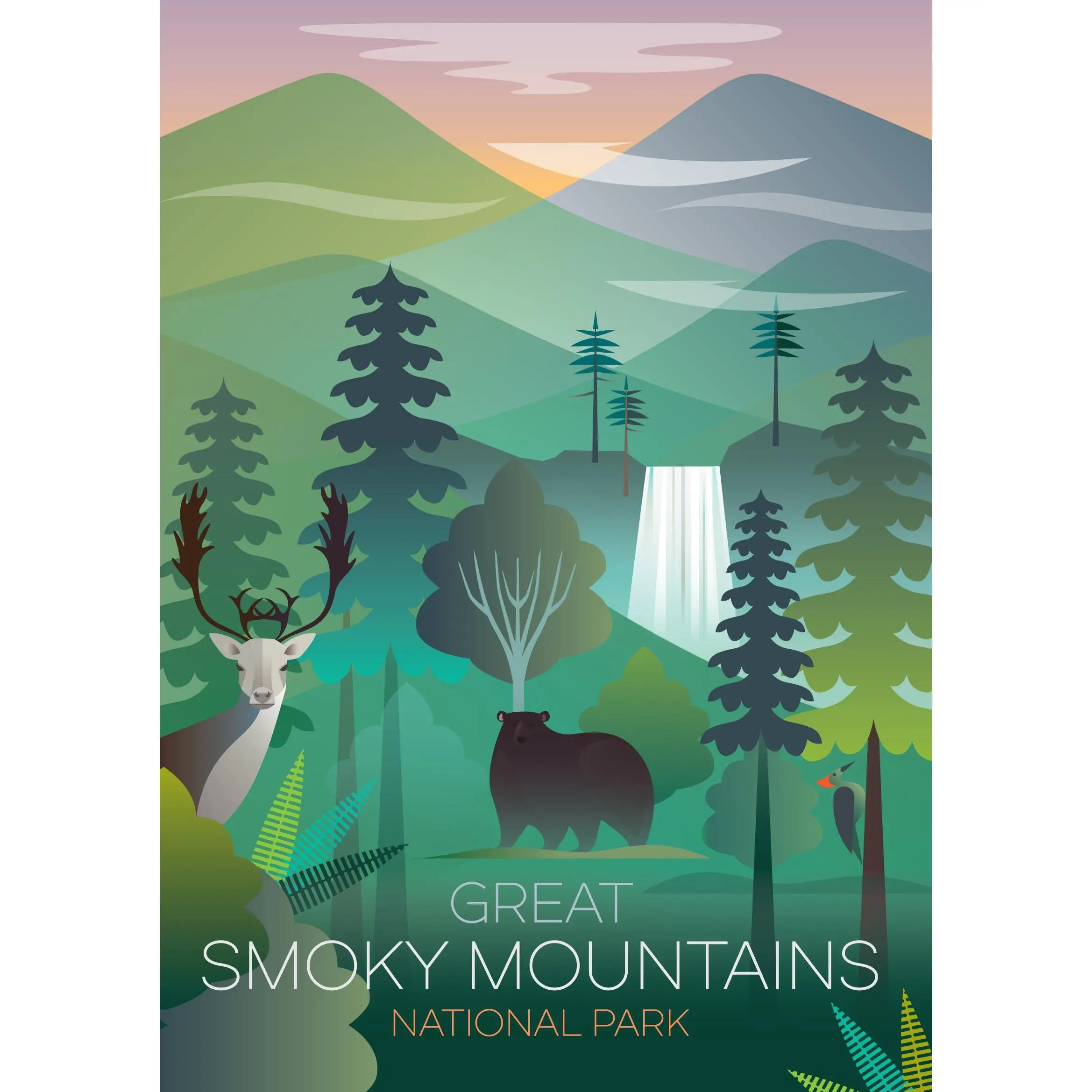 GREAT SMOKY MOUNTAINS NATIONAL PARK JIGSAW PUZZLE