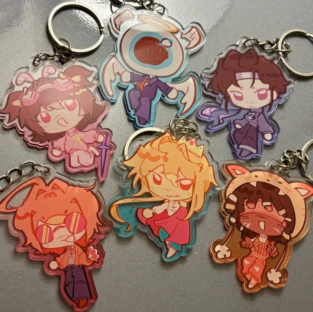 MCYT Unstable Universe UU - Lifesteal Keychains Merch - Wemmbu, Parrot, Wifies, Spoke Acryic Charms - Cute, Durable, And Perfect For Bags, Keys, Or Gifts. Great For Daily Use Or As Thoughtful Little Gifts For Your Friends And Yourself.