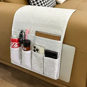 Sofa Armrest Organize Remote Holder Bedside Caddy Organizer with 6 Pockets，Non-Slip Couch Remote Control Holder Couch Armchair Caddy Accessories,Sofa Armrest Organizer, Suitable For Storing Magazines, Notebooks, Mobile Phones, Glasses And Other Items