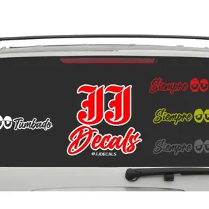 Siempre-tumbado-windshield sticker windshield only