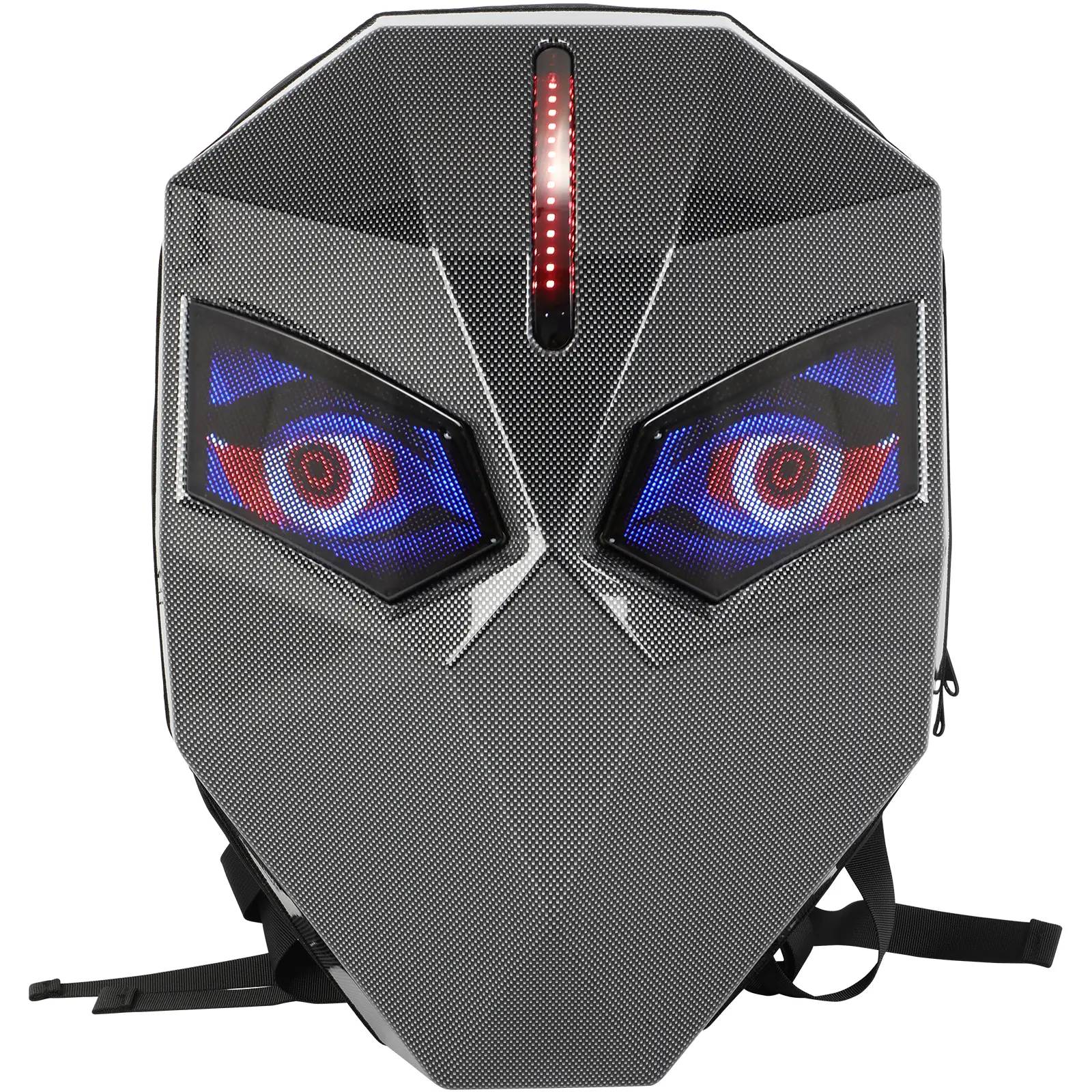 Motorcycle Backpack for Men,LED Backpack With DIY Programmable Full Color Screen,Hard Shell Large Capacity Waterproof Helmet Bag Laptop Backpack Led Light Effects,Summervibes,summerwins summerwins