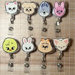 KPOP Bias Resin Retractable Acrylic Badge Reels