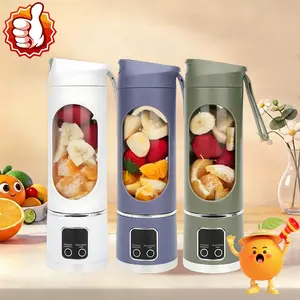 Ultimate Digital Juicer Blender with LED Display, Multimode Juicer Machine for Fruit & Vegetable, Leak-Proof, Large Capacity & USB Rechargeable Blender for Liquid Diet, Compact Smoothieblender Travel Mate, Household Kitchen Gadgets, Mother's Day Gifts