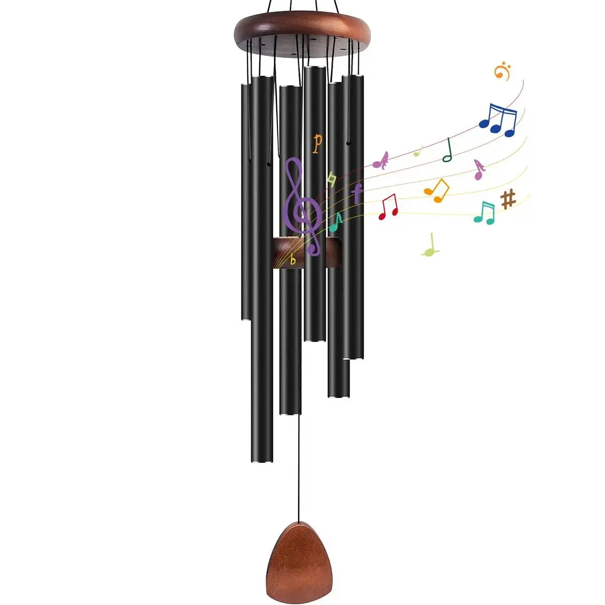 Large Aluminum Wind Chimes with Wind Catcher – Zen Outdoor Decor for Garden,Interior Decorations,Patio & Yard, Memorial Gift for Mom, Neighbor & Friends