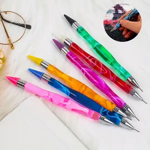 Diamond Painting Dual-ended Wax Pen, Rhinestones Wax Tip Gradient Handle for Crystal Beads Manicure Art And DIY Decoration Tool, diamond painting accessories, diamond painting drill tool