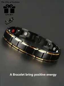 Copper Magnetic Therapy Bracelet Energy Healing, Unisex Fashion Jewelry, Men's & Women's Hand Chain, Couple Gift, Trendy Accessory, Stackable Bracelet