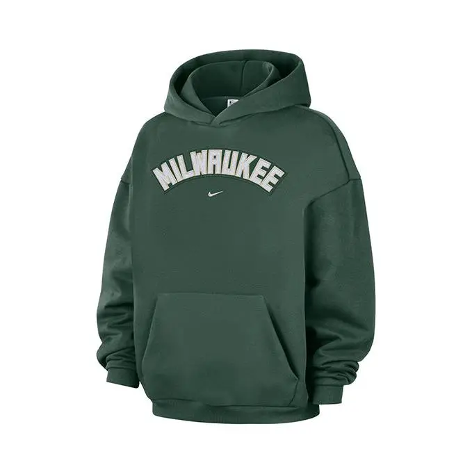 Nike Standard Issue Evergreen+ Green Milwaukee Bucks Hooded Sweatshirt