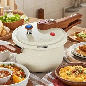 Stainless Steel Pressure Cooker Pot, Modern Multifunctional Pressure Cooker, Home Kitchen Cookware for Gas, Electric, Induction, Stove, Easy To Clean, Kitchen Accessories