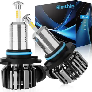 Rimthin 9005 HB3 fog light bulbs, true 1:1 design 6500K cool white fog bulbs, plug and play, pack of 2