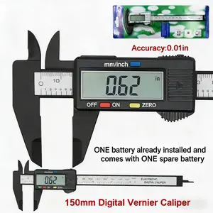 6" 150mm Digital Caliper LCD Electronic Vernier Measuring Tool