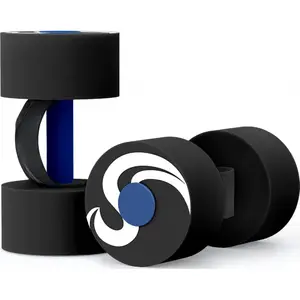 2-Pack High-Density EVA-Foam Water Weights |   Handle Strip Pool Exercise Dumbbells |   Aqua Therapy & Fitness Gear for Men Women