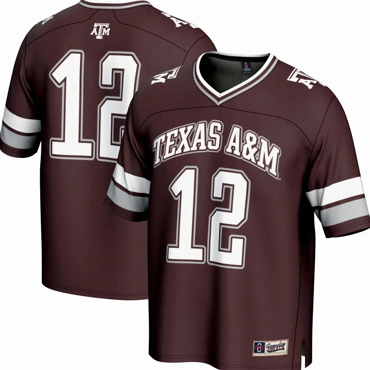 #12 Texas A&M Aggies GameDay Greats Lightweight Collegiate Football Fashion Jersey - Maroon