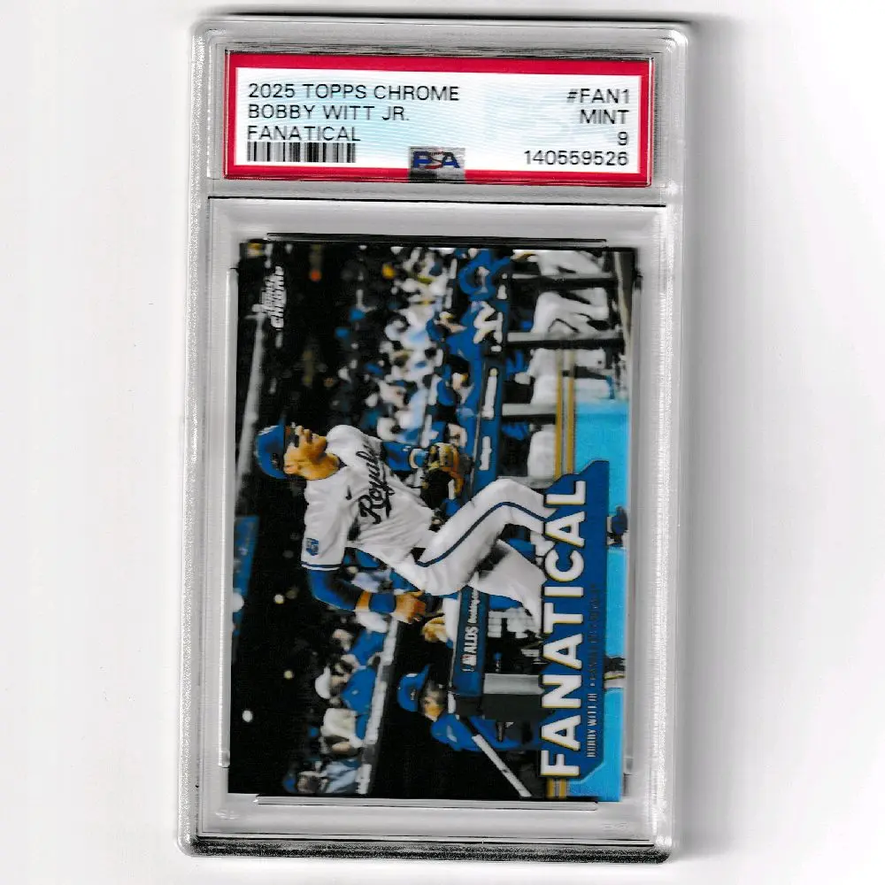 2025 Topps Chrome Bobby Witt Jr Fanatical PSA Mint 9