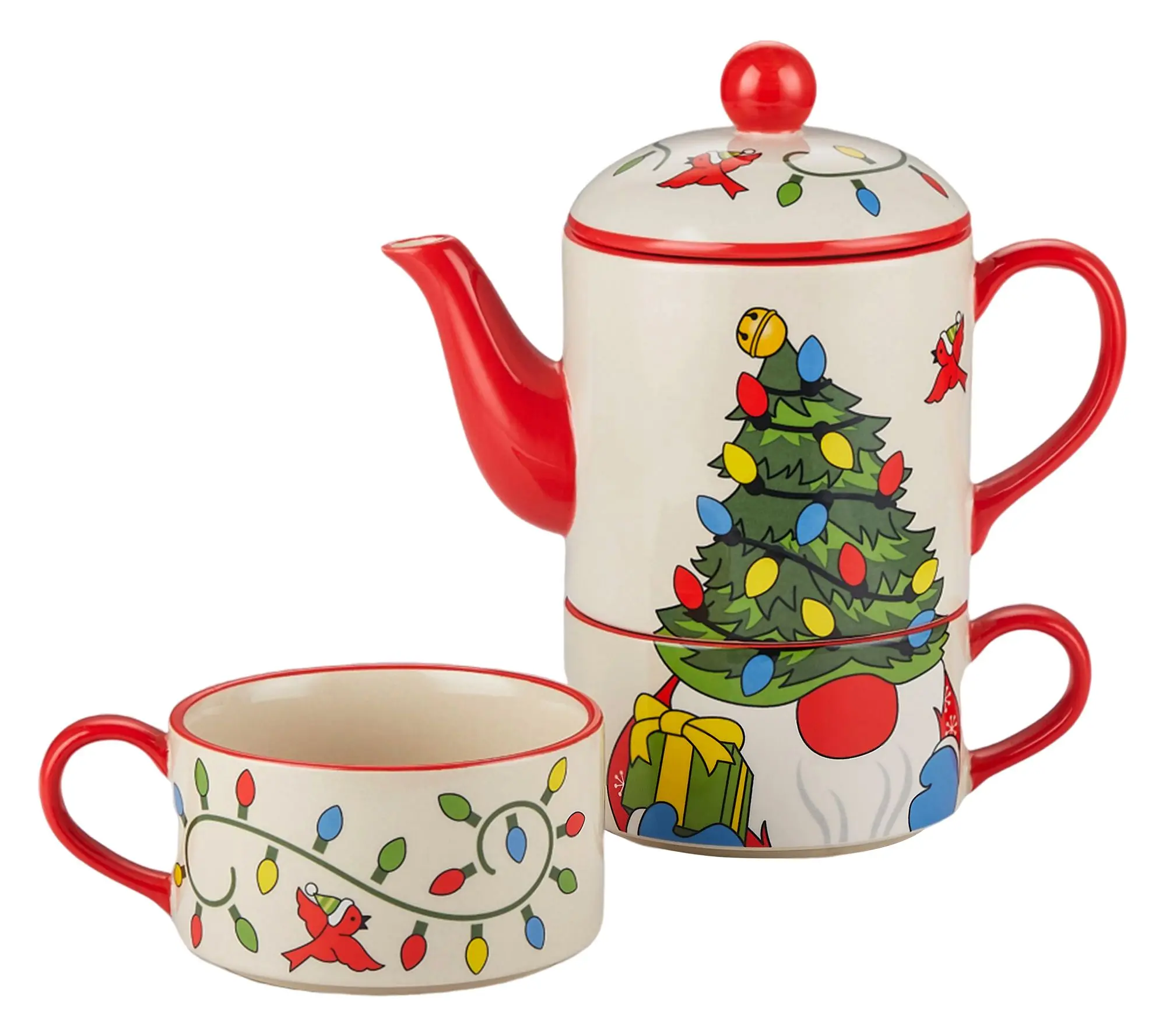 Temp-tations Seasonal Tea for Two Set with 2 Mugs & 20-oz Teapot Temp-tations Seasonal Tea for Two Set with 2 Mugs & 20-oz Teapot