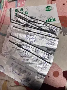 Aluminum foil food-grade sealing bags, refrigerator refrigeration and freezing zipper sealing bags, zipper packaging bags