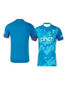 2025 England Cricket Men's and Women's Short Sleeve Jersey Limited Edition T-Shirt Sweat-absorbing Quick-drying Training T-Shirt