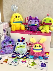 QIQI-Nomster Sounding Plush Keychain series Mystery Boxes Bag Pendant Bunny Plush Dolls Soft Collectibles