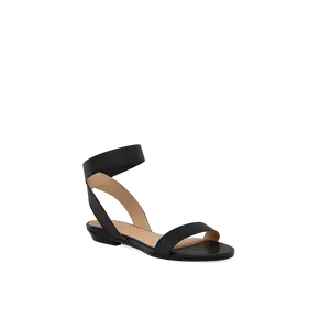 Abby Sandal Flat - Coal Elastic